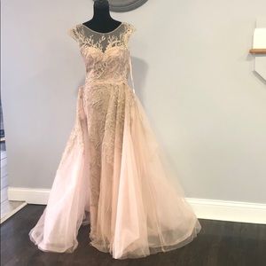 Size 4 LARA champagne gown.
